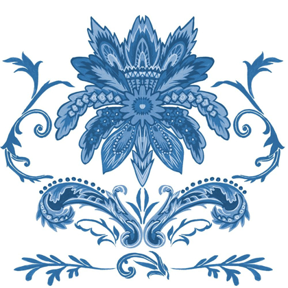 Picture of INDIGO CHINTZ IV