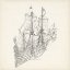 Picture of ANTIQUE SHIP SKETCH III