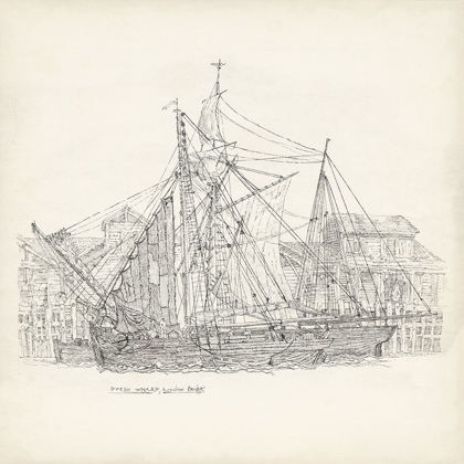 Picture of ANTIQUE SHIP SKETCH X