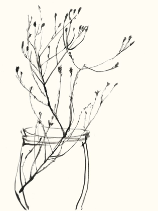 Picture of NAIVE FLOWER SKETCH VI