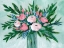 Picture of PINK ROSETTE BOUQUET I