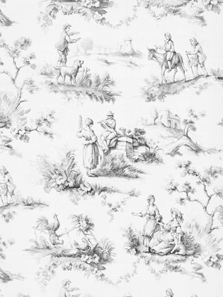 Picture of TOILE DESIGN IN GREY