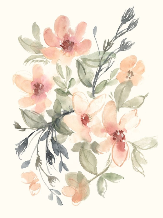 Picture of PEACHY PINK BLOOMS II