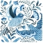 Picture of BLUE BIRD FOLK I