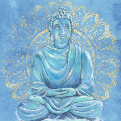 Picture of BUDDHA ON BLUE I