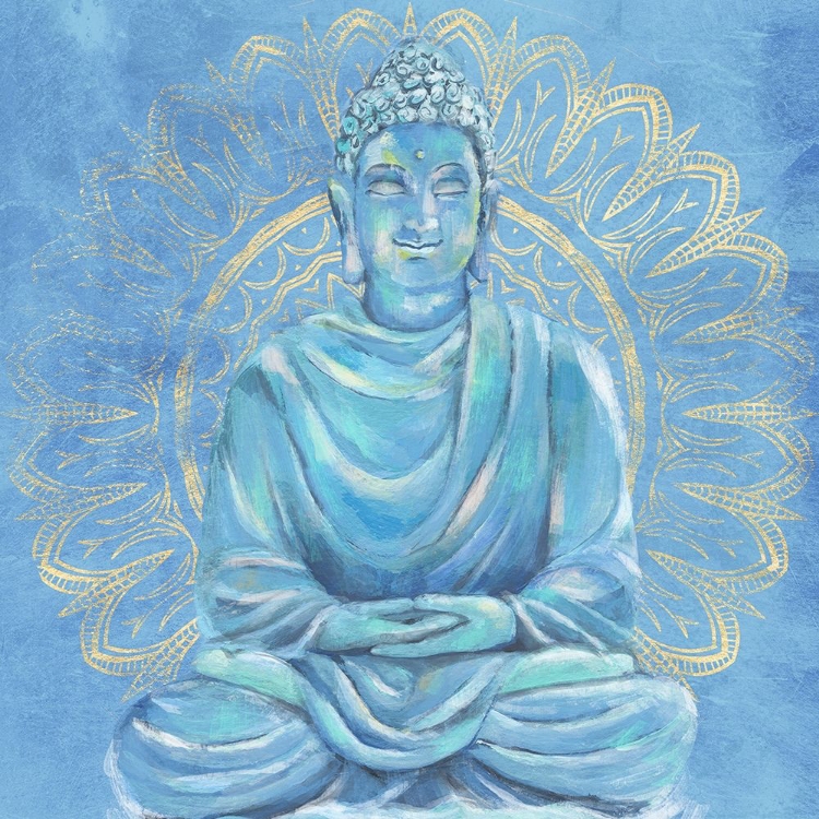 Picture of BUDDHA ON BLUE I