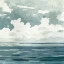 Picture of TEXTURED BLUE SEASCAPE II