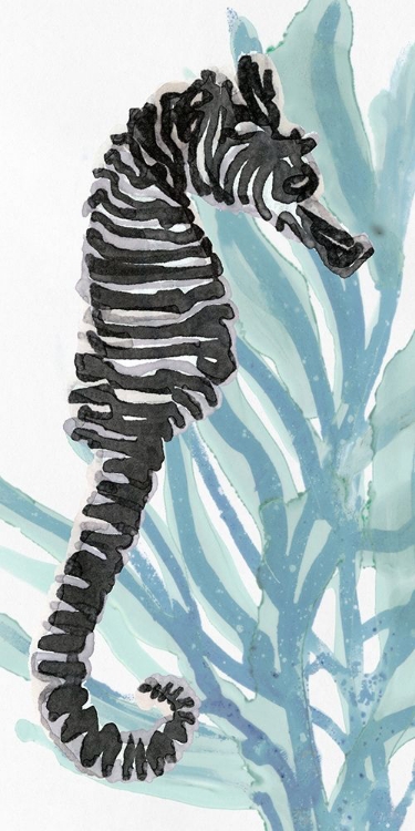 Picture of ZEBRA SEAHORSE I