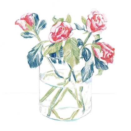 Picture of HOCKNEY ROSES II