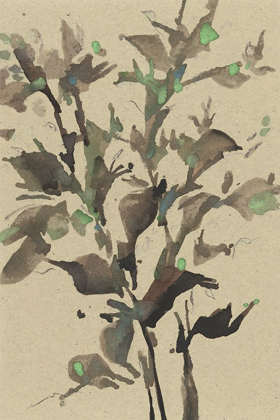 Picture of LEAVES ON TAUPE II