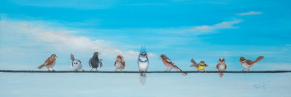 Picture of SWEET BIRDS ON A WIRE II