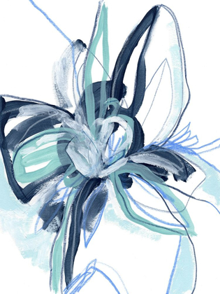Picture of BLUE FLORAL BURST II