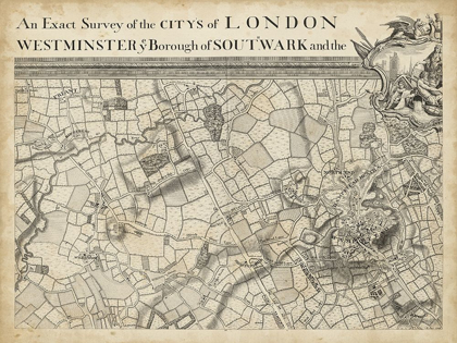 Picture of MAP OF LONDON GRID II