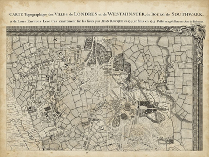 Picture of MAP OF LONDON GRID IV
