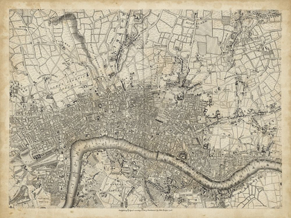 Picture of MAP OF LONDON GRID VII