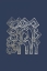 Picture of SILVER FOIL PLAYGROUND I ON IMPERIAL BLUE