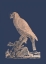 Picture of ROSE GOLD FOIL PARROT II ON IMPERIAL BLUE
