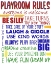 Picture of PLAYROOM RULES