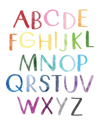 Picture of WATERCOLOR ALPHABET 1