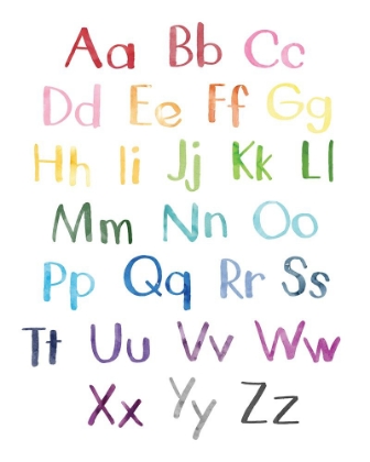 Picture of WATERCOLOR ALPHABET 2