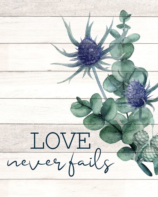 Picture of LOVE NEVER FAILS THISTLE