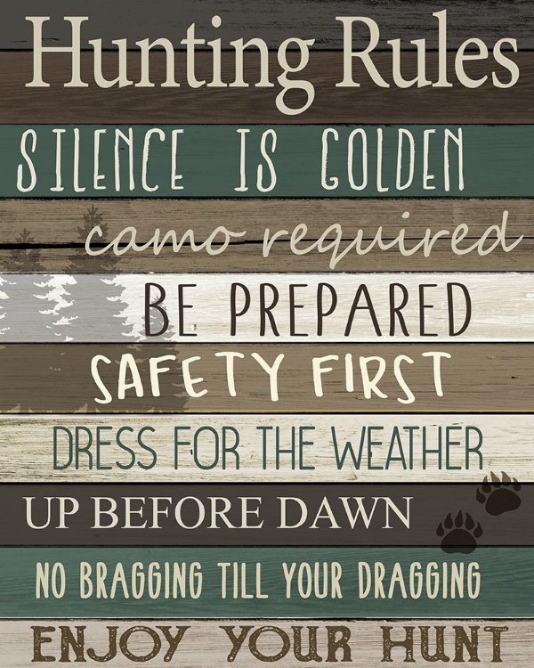 Picture of HUNTING RULES