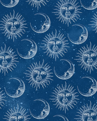 Picture of SUN MOON PATTERN BLUE