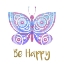 Picture of BE HAPPY BUTTERFLY 1