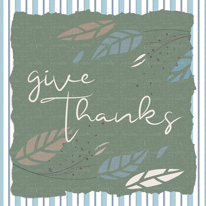 Picture of GIVE THANKS STRIPES SQUARE