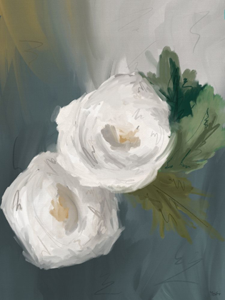 Picture of WHITE PAINTED FLOWERS