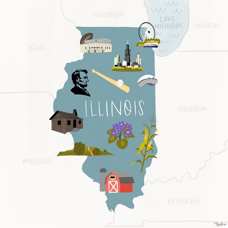 Picture of ILLINOIS ICONS
