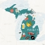 Picture of MICHIGAN ICONS