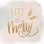 Picture of BE MERRY GOLD WATERCOLOR