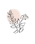 Picture of LINE DRAWING FLORALS BLUSH