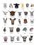 Picture of A TO Z ANIMALS WHITE BACKGROUND
