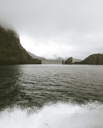 Picture of MOODY LANDSCAPE WITH CRASHING WAVES