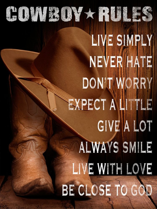 Picture of COWBOY RULES