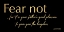 Picture of FEAR NOT 2