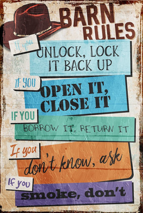 Picture of BARN RULES