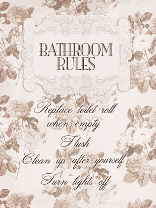 Picture of BATHROOM RULES 1
