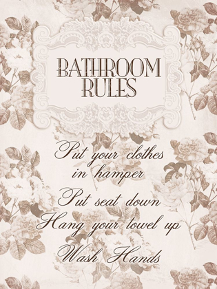 Picture of BATHRROM RULES 2