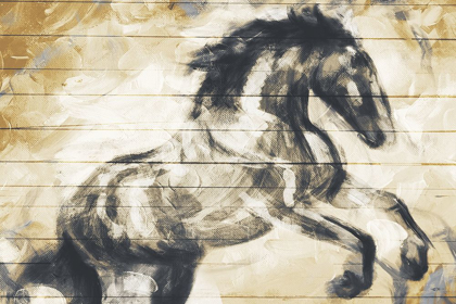Picture of HORSE PAINTED ON WOOD
