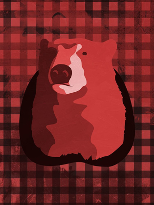 Picture of BEAR RED CHECK