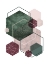 Picture of CRANBERRY GREEN BLUSH GEO 2