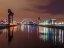 Picture of VIEW ALONG THE RIVER CLYDE AT NIGHT-GLASGOW