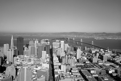 Picture of AERIAL VIEW OF SAN FRANCISCO CALIFORNIA INCLUDING THE BAY BRIDGE