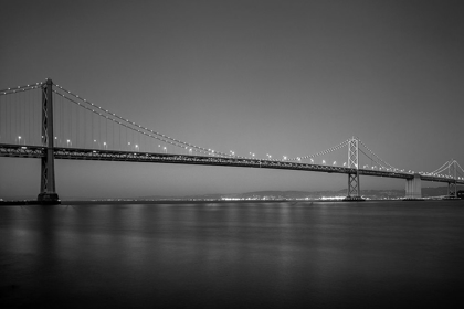 Picture of SAN FRANCISCO OAKLAND BAY BRIDGE AT DUSK SAN FRANCISCO CALIFORNIA