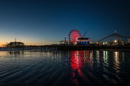 Picture of SANTA MONICA PIER AT SUNSET CALIFORNIA