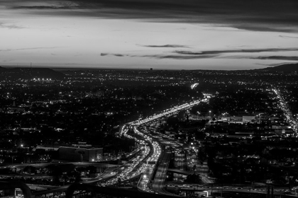 Picture of LOOKING NORTH OVER THE U.S. 101 (HOLLYWOOD) FREEWAY LOS ANGELES CALIFORNIA