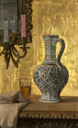 Picture of PITCHER AND A GLASS ON A TABLE